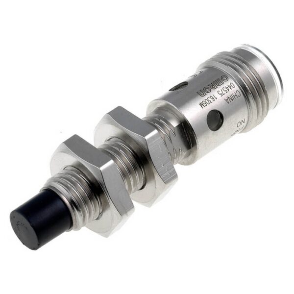 E2A-S08KN04-M1-B1 SENSOR INDUTIVO DUPLO ALCANCE DC 3 FIOS M8 ACO INOXIDAVEL CORPO CURTO