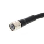 XS3F-M8PVC3S5M CONECTOR FEMEA, M8, RETO, 3 PINOS, 3 VIAS, COM CA